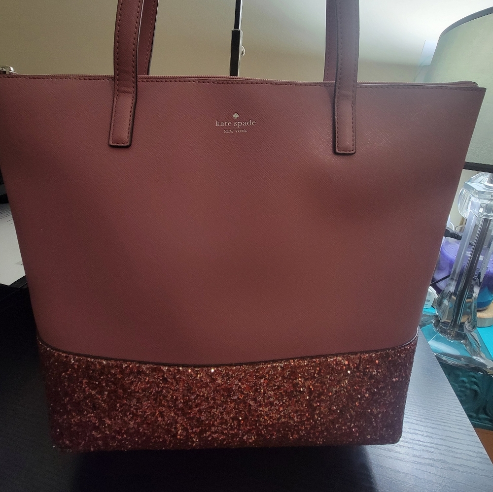Kate Spade Greta Court Penny Glitter Tote
